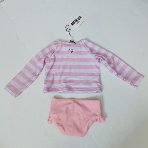 NWT Prodoh Size 18M Pink Stripe Swimsuit - Picture 4 of 4